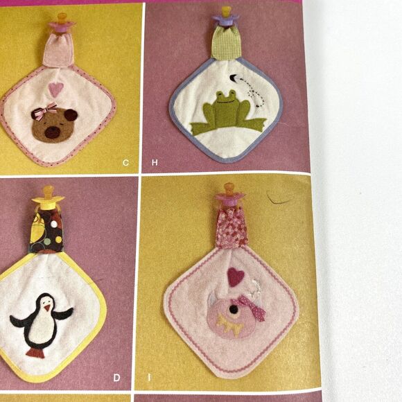 Simplicity 2670 Sewing Pattern Baby Binky Pacifier Blanket 9 Variations UNCUT FF - Picture 4 of 16